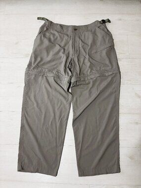 Redington Convertible Cargo 100% Nylon Khaki Pants Size XL